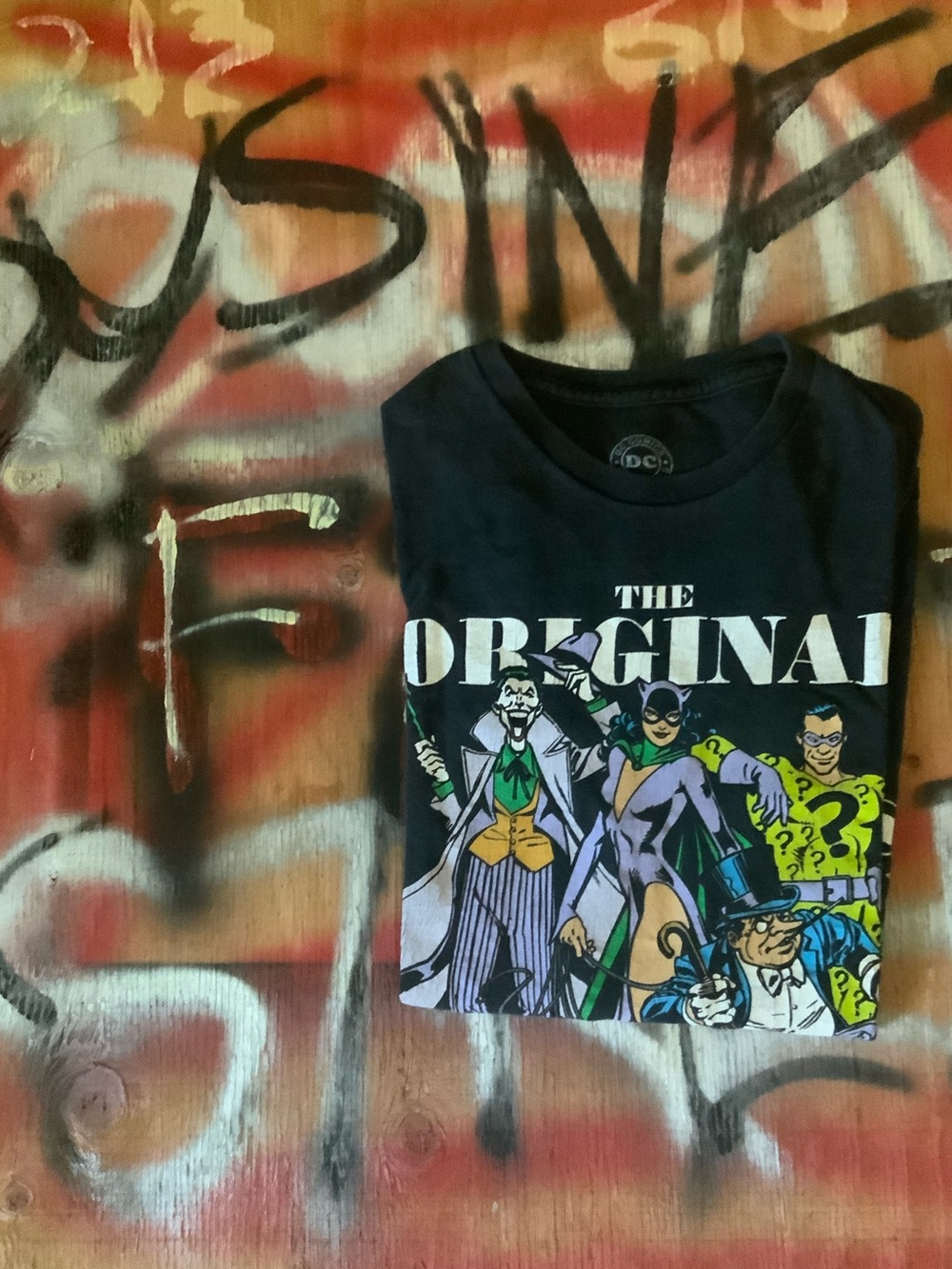 DC Black Tee with Colorful Batman Villains 'The Original Gangsters' - Picture 11 of 11